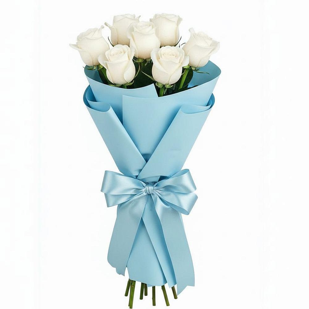 7 Белых роз Проуд в Еланском Букет 7 белых роз Проуд в Еланском