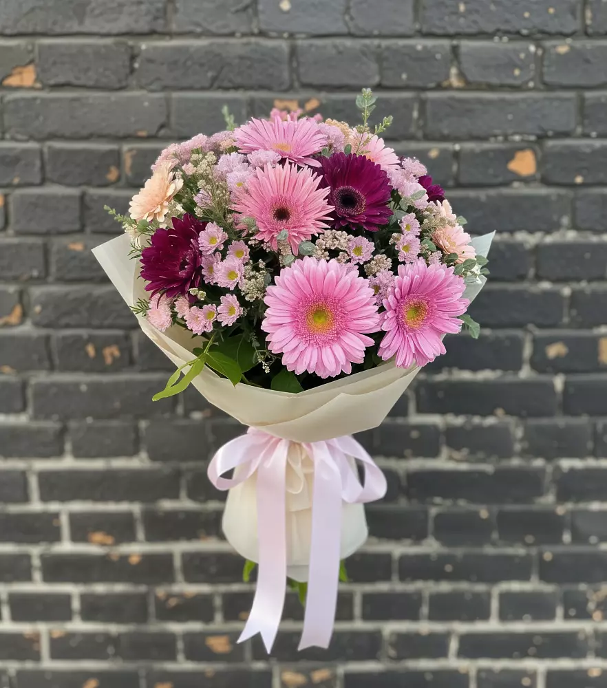 Букет цветов из: Герберы и Хризантемы в Еланском