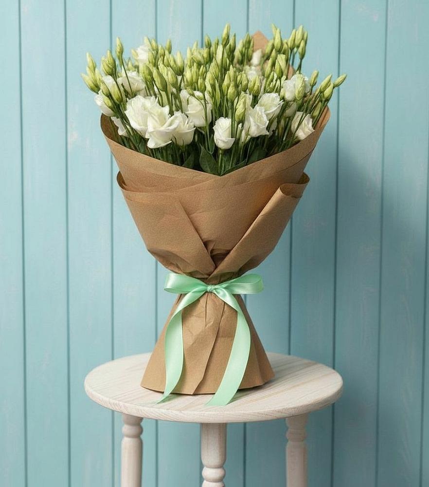 Букет Утренняя Свежесть в Еланском Букет цветов из: Лизиантусы в Еланском