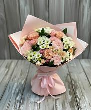 Букет цветов из:  Гвоздики, Розы и Хризантемы #REPLACE_PRED# Еланском