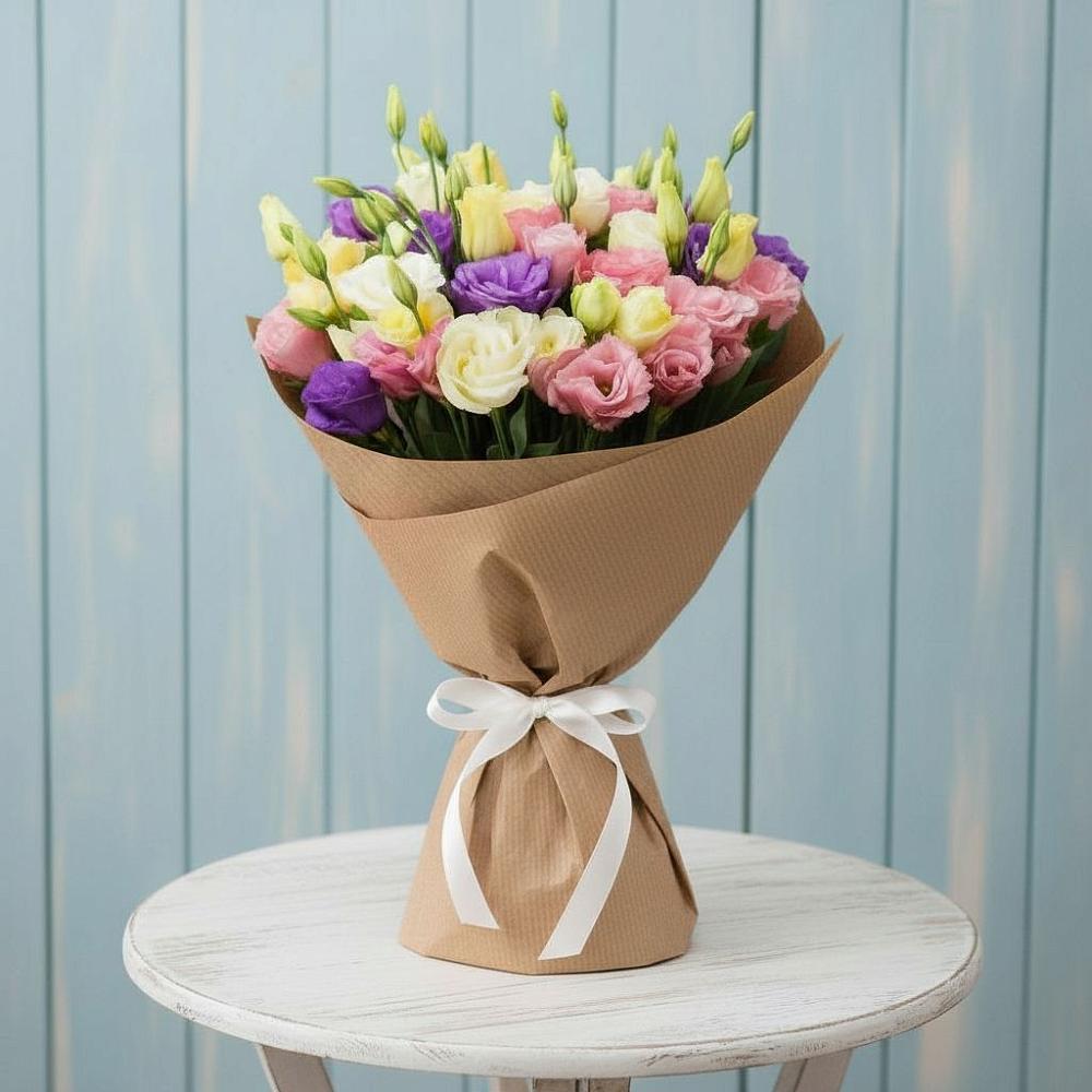 Букет цветов из: Лизиантусы в Еланском