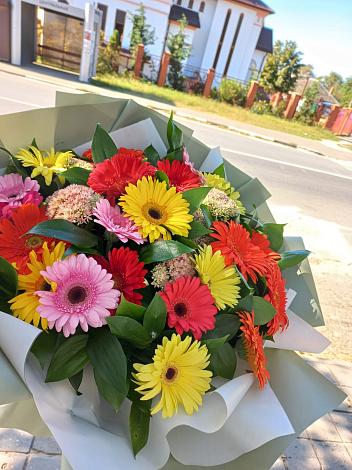Букет цветов из: Герберы в Еланском