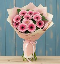 Букет пурпурно-розовый в Еланском Букет цветов из:  Герберы в Еланском