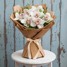 Букет цветов из:  Орхидеи и Розы в Еланском